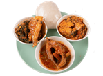 Pounded Yam Fish Meal