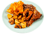 Large Yam Pottage Meal (Fish)